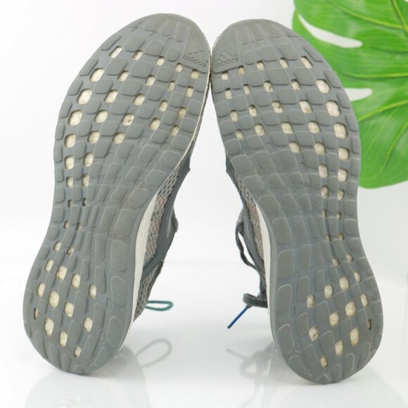 Adidas Womens Boost Running Shoe Size 8 All Terrain Sneaker Gray Stretch Knit - Picture 9 of 12